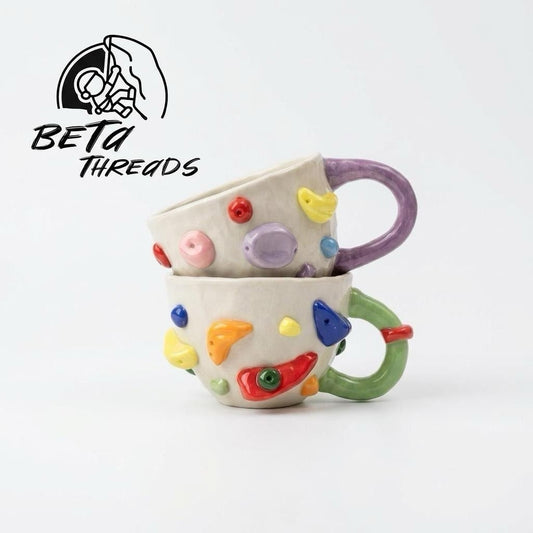 Handcrafted Ceramic Rock Climbing Hold Mug | Creative Bouldering Gift