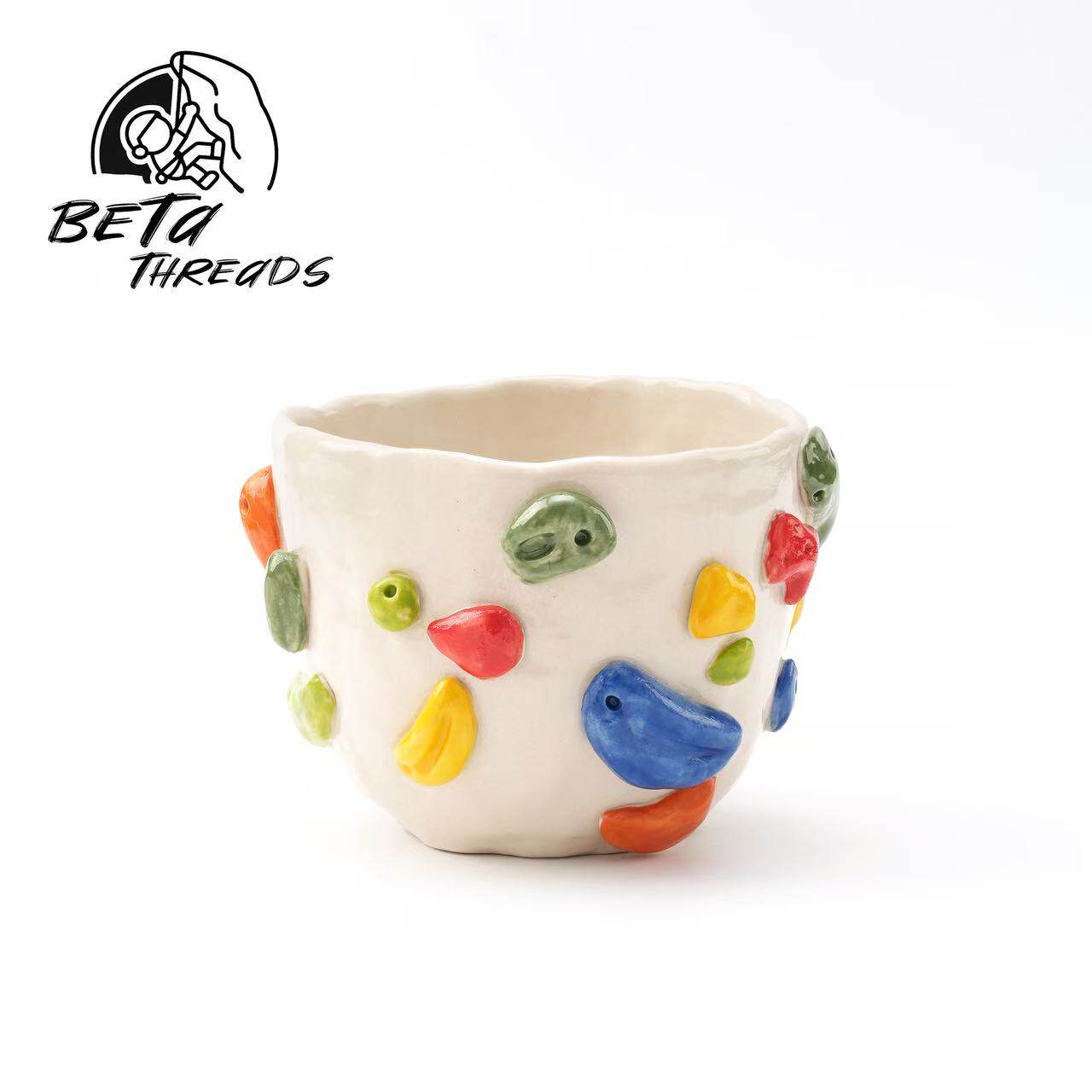 Handcrafted Ceramic Rock Climbing Hold Cup | Creative Bouldering Gift